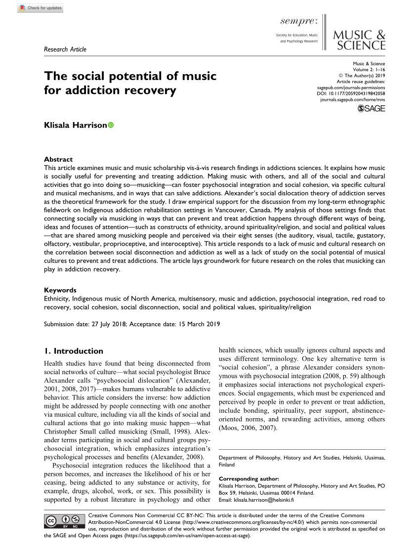 essay on music addiction
