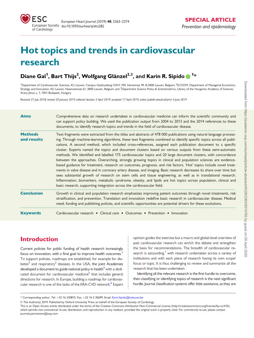 dissertation topics in cardiology