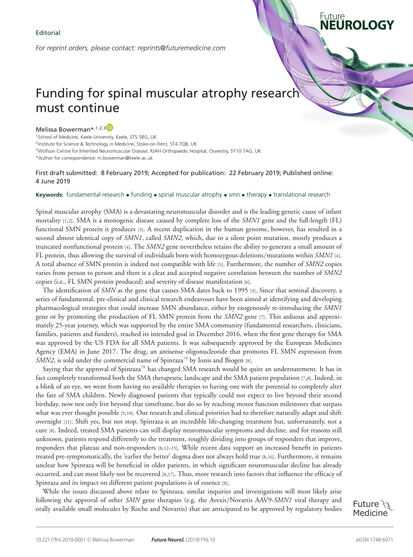 spinal muscular atrophy research article