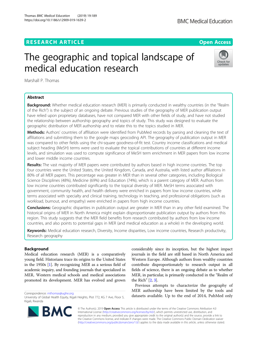 medical geography research paper