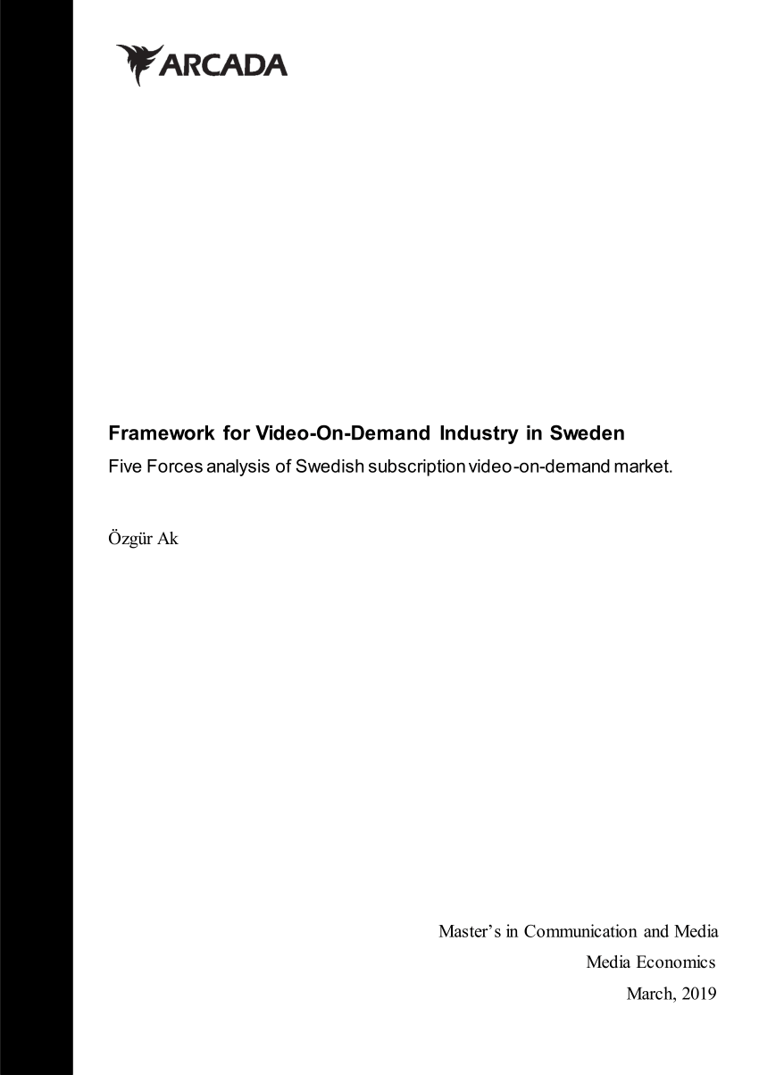 PDF) Framework for Video-On-Demand Industry in Sweden