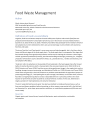 food waste management project research paper