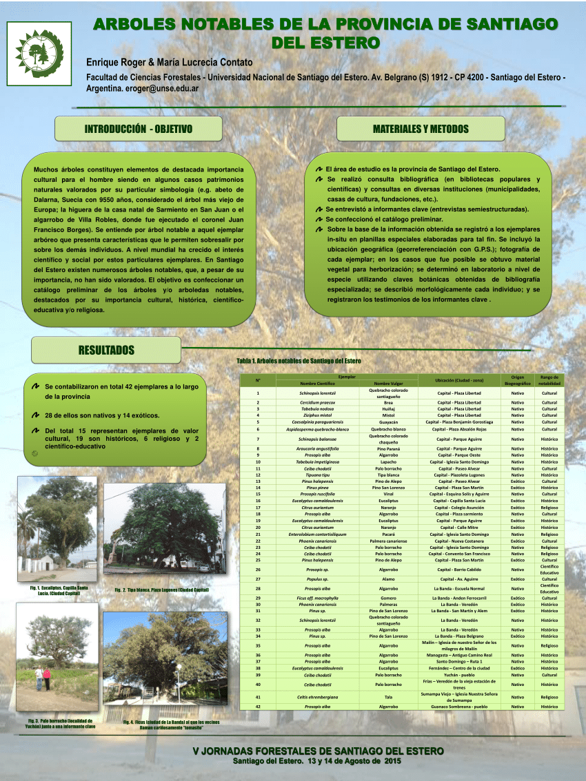 PDF) ARBOLES NOTABLES DE LA PROVINCIA DE SANTIAGO DEL ESTERO