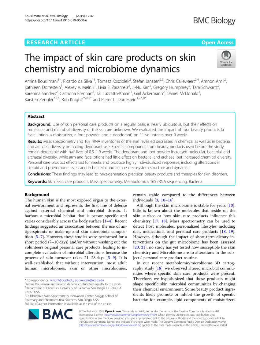 example of research title about beauty care