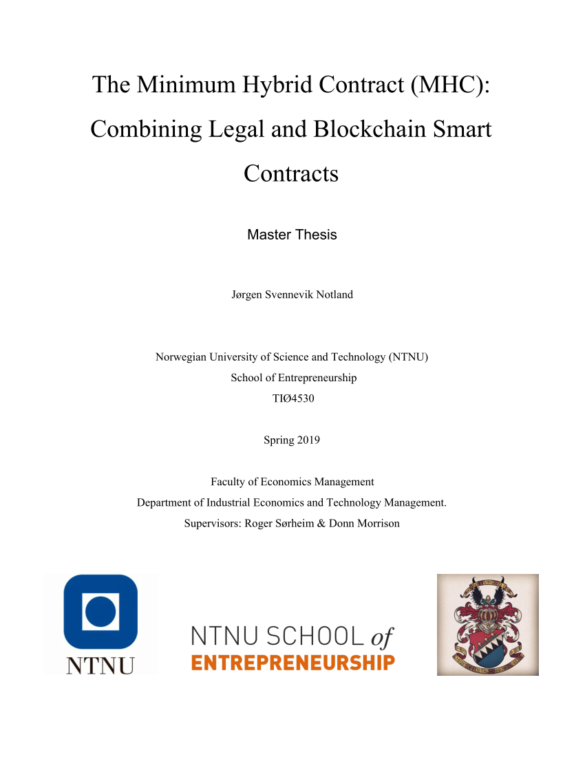 Master thesis in business law