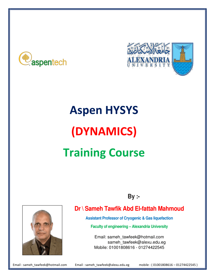 aspen hysys dynamic simulation tutorial