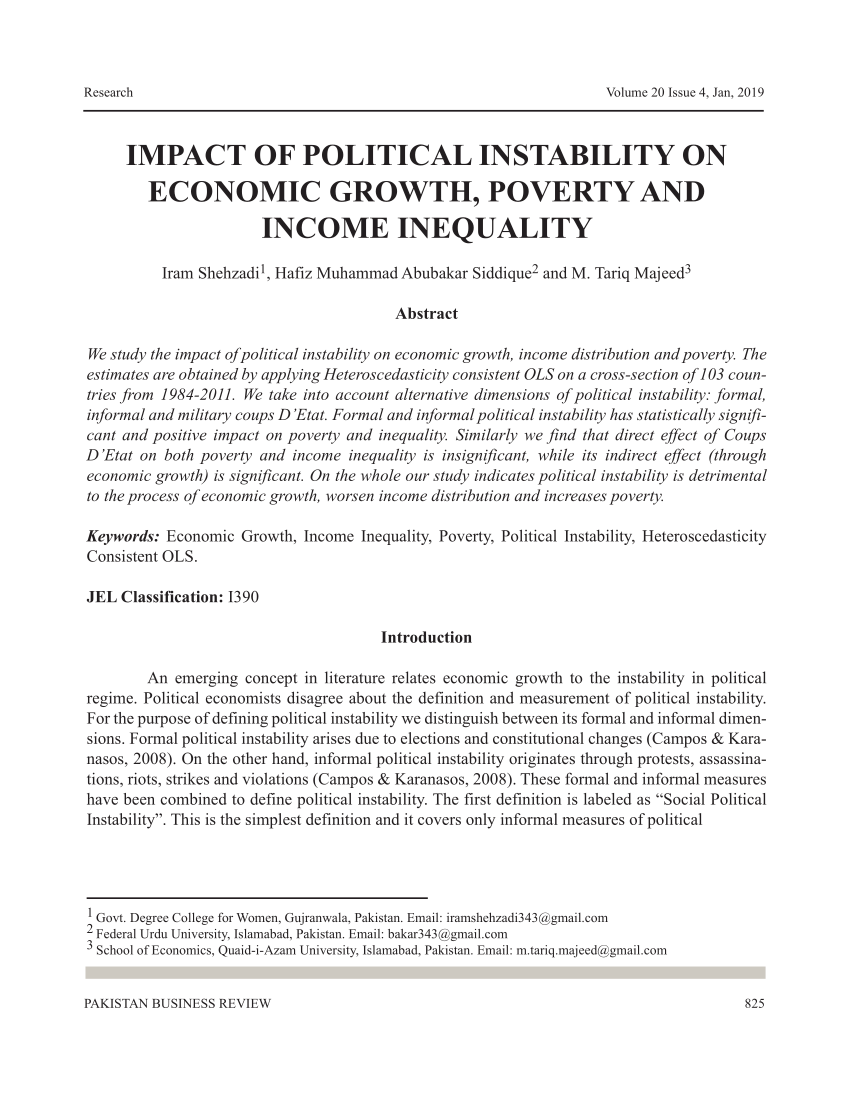 research paper on political instability