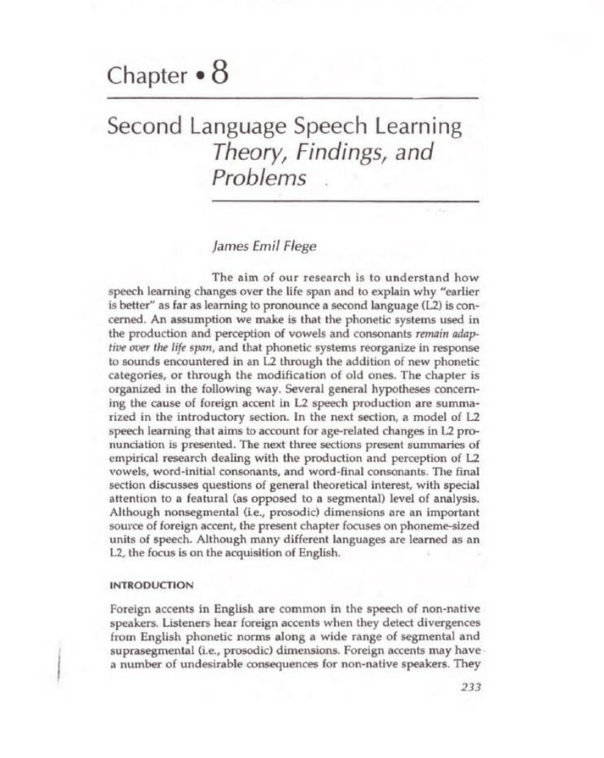 research paper second language learning