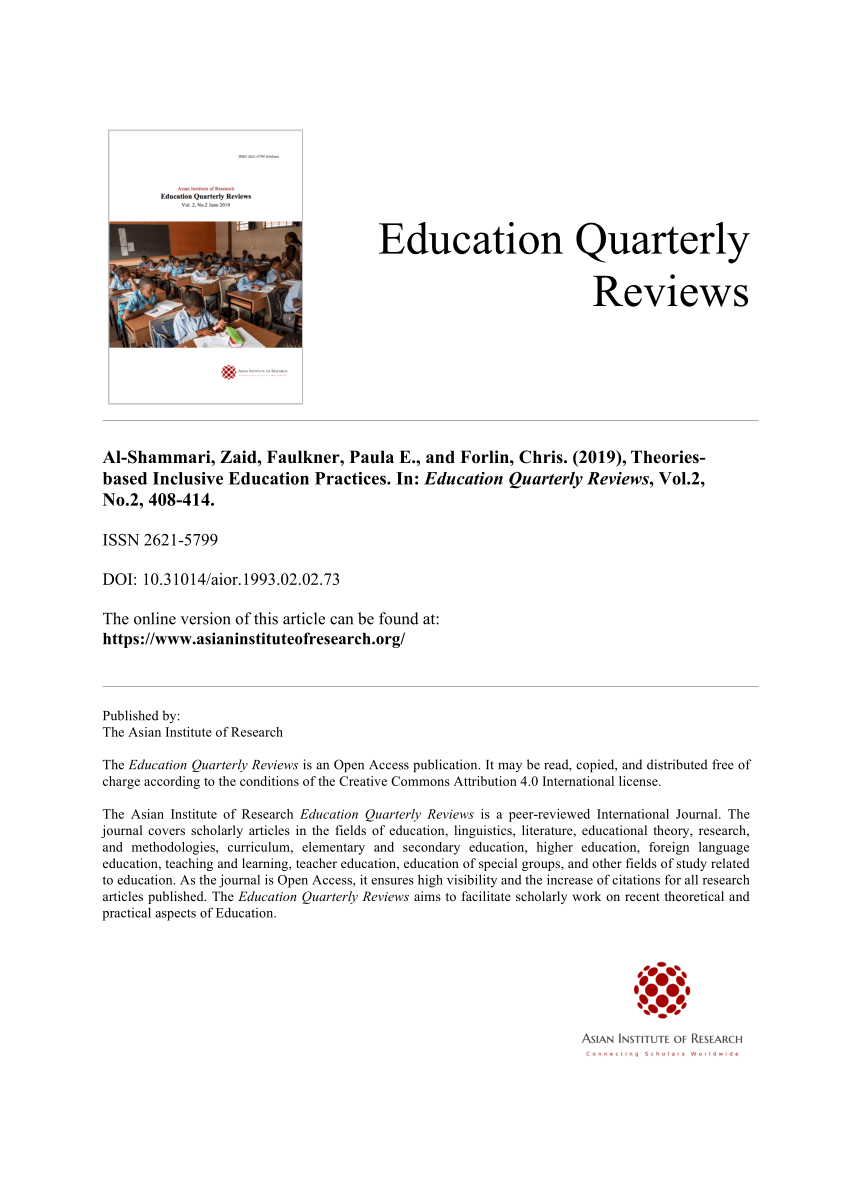 research proposal sample on inclusive education