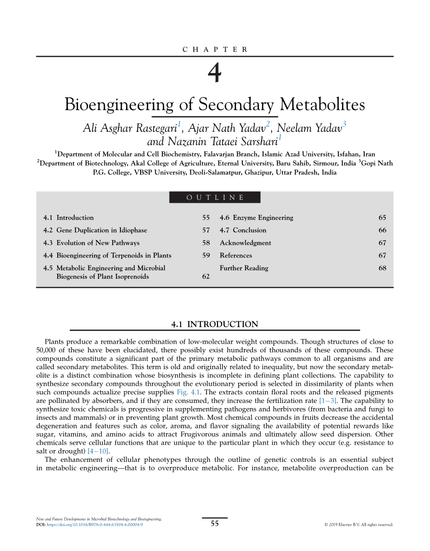 research papers secondary metabolites
