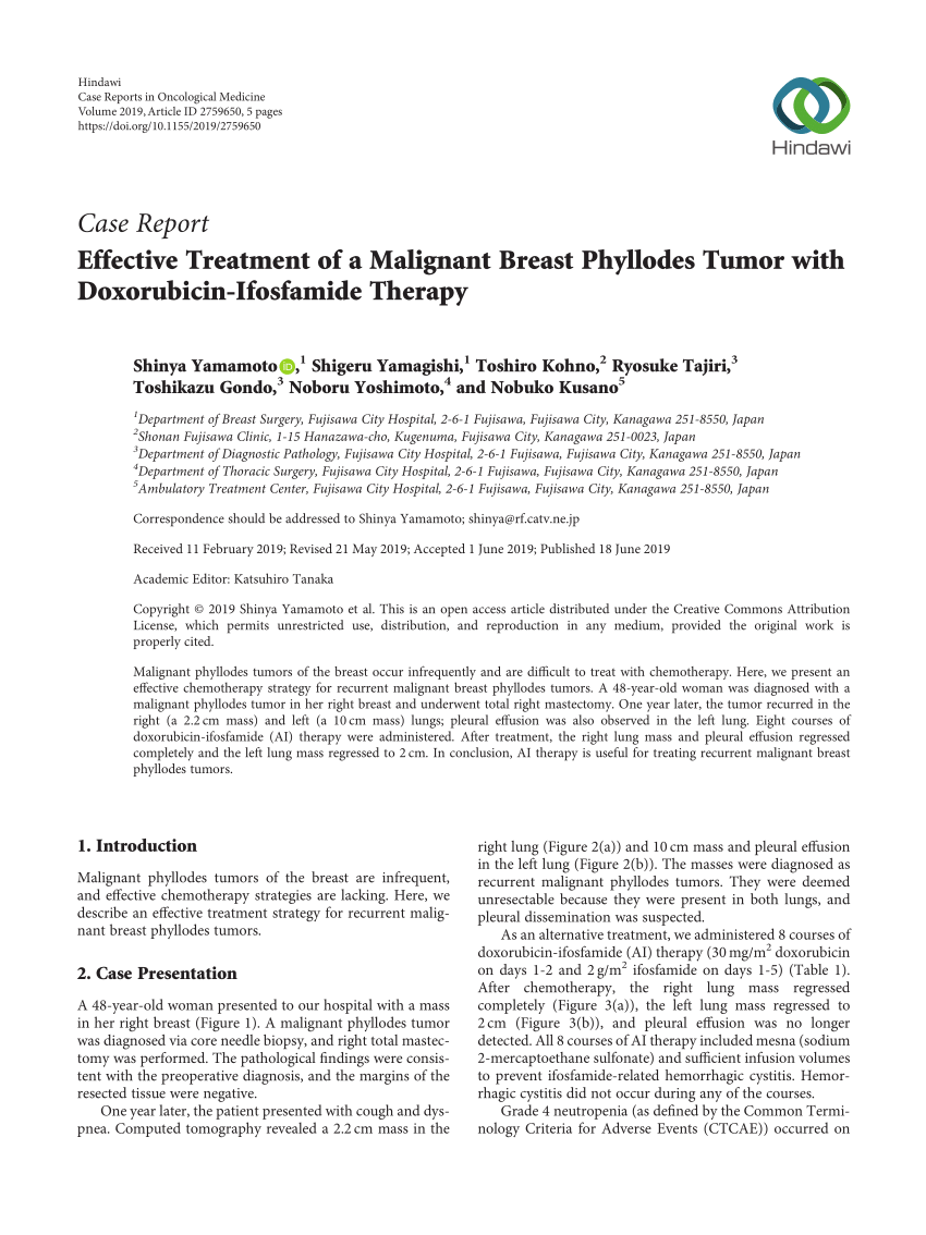 thesis on phyllodes tumor
