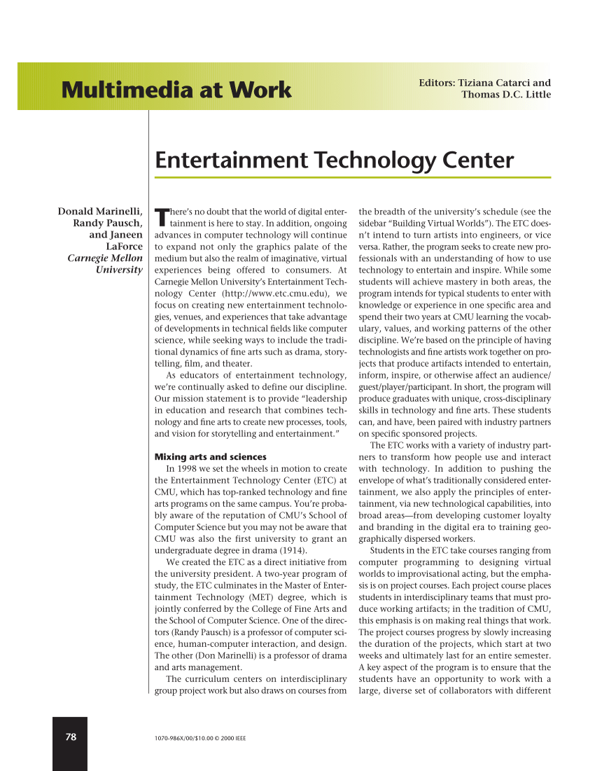 Download - Entertainment Technology Center