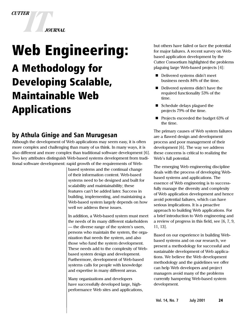 research in web engineering