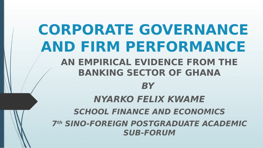 thesis on corporate governance in ghana