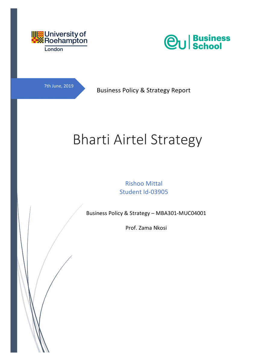 bharti airtel research report pdf