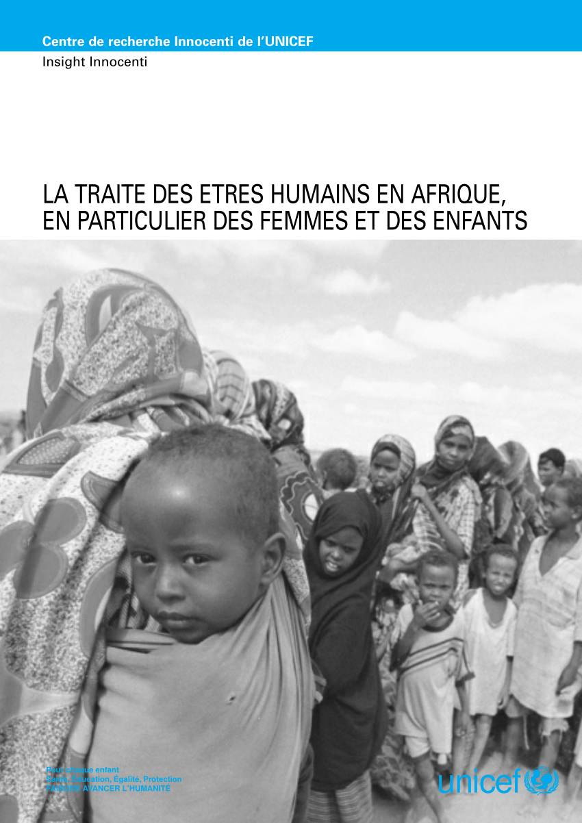 Pdf La Traite Des Etres Humains En Afrique En Particulier Des Femmes Et Des Enfants