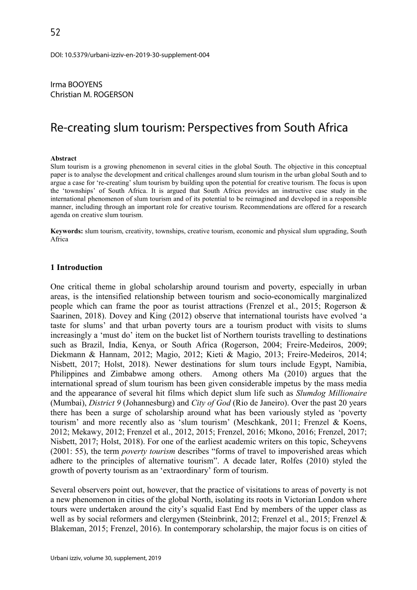 thesis about slum tourism