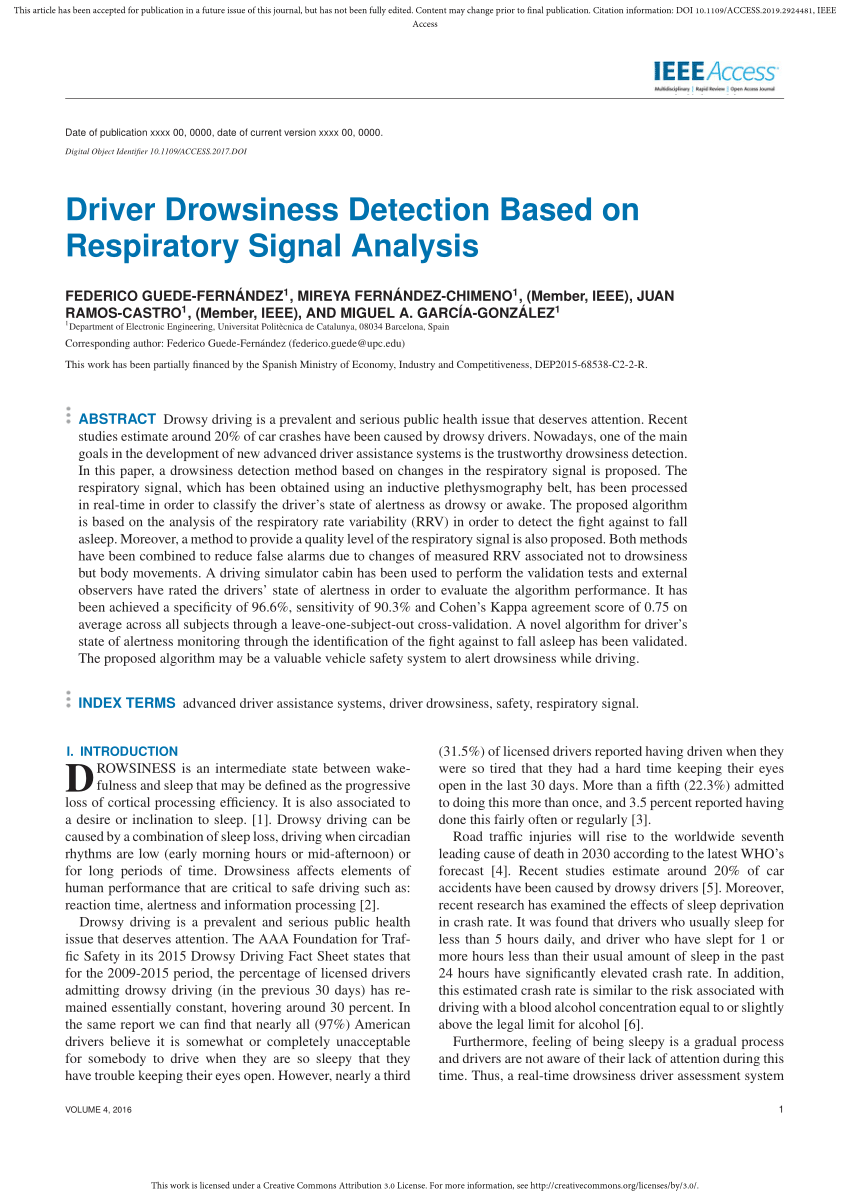 literature review on driver drowsiness detection