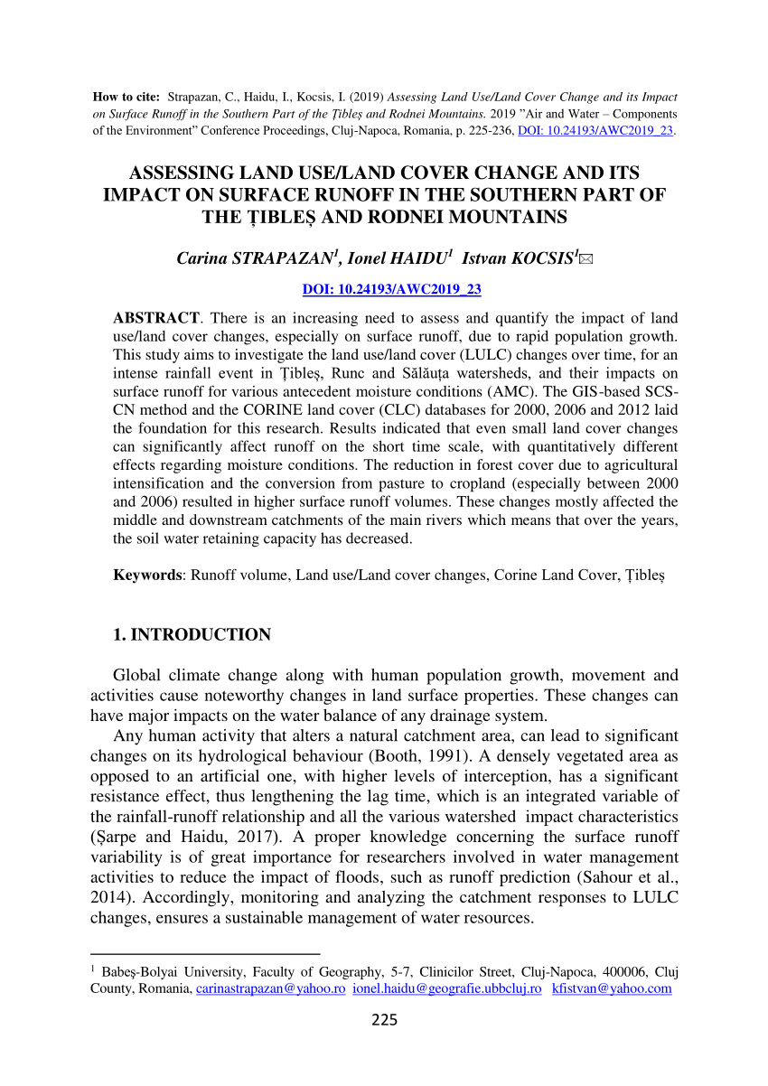 land cover thesis