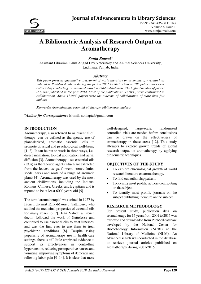 bibliometric analysis research paper pdf