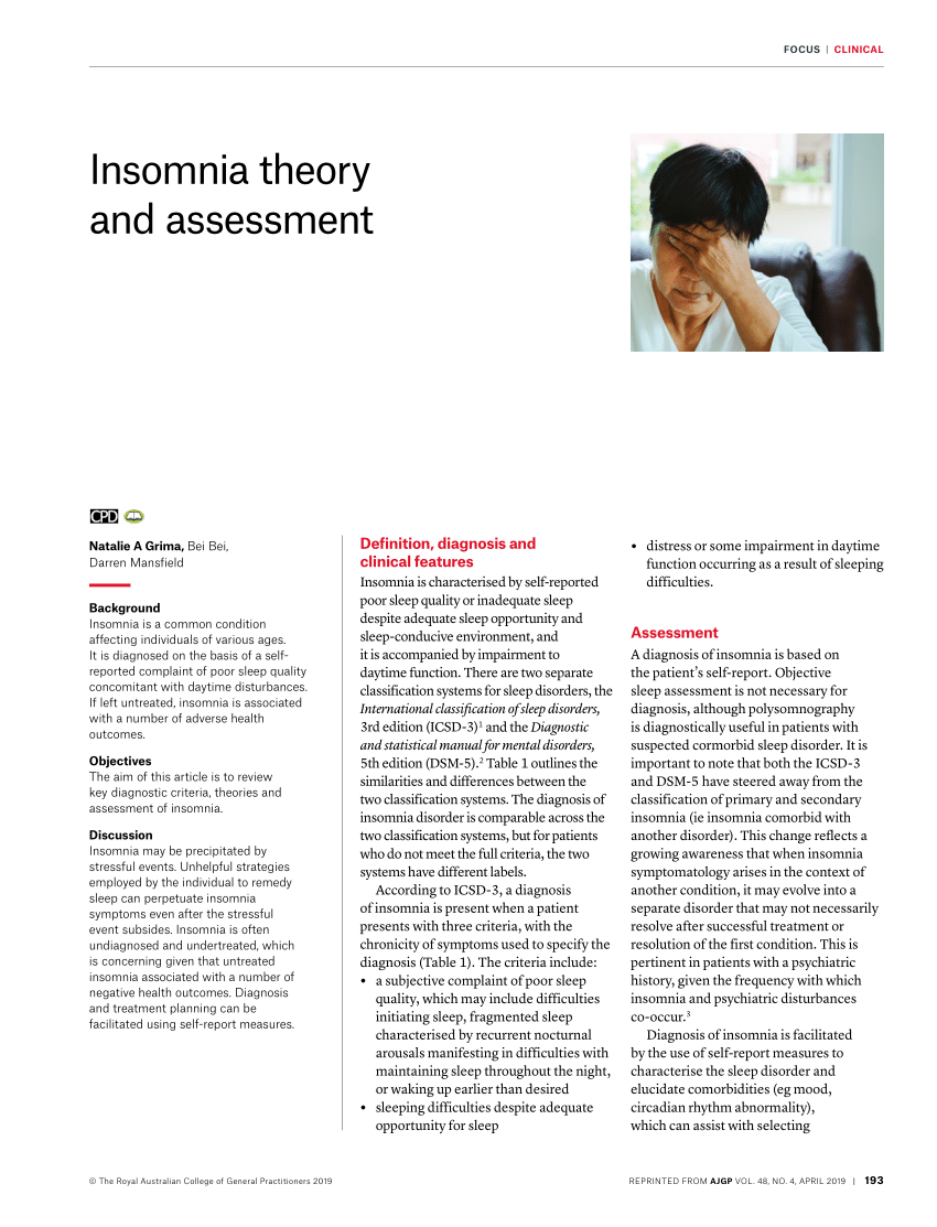 thesis on insomnia