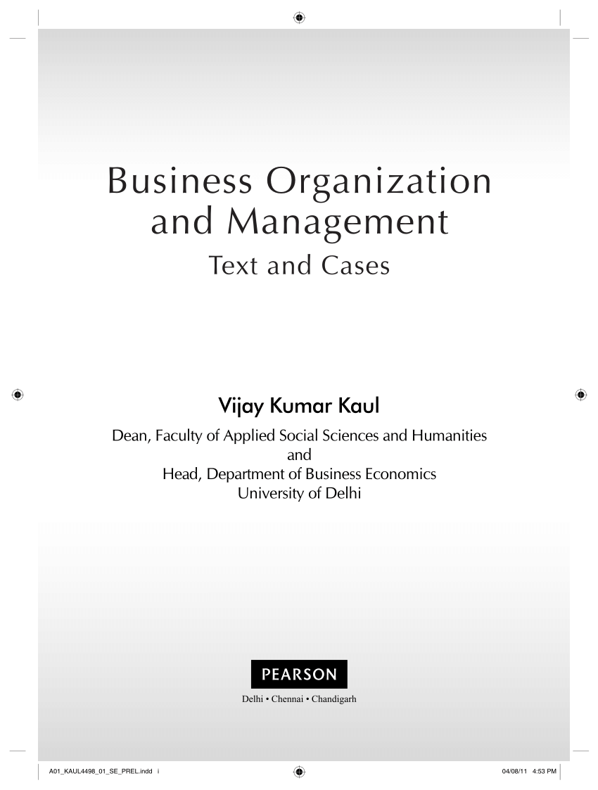 essay about organization and management