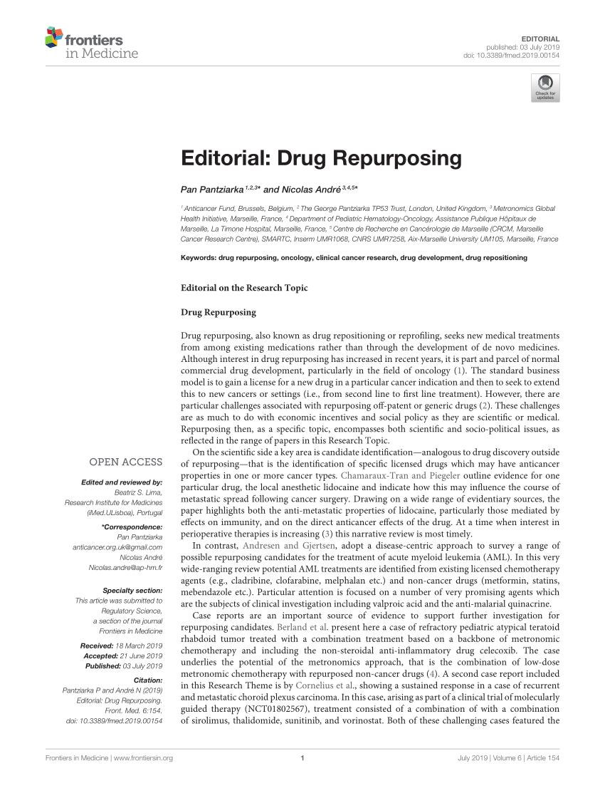 drug repurposing research paper