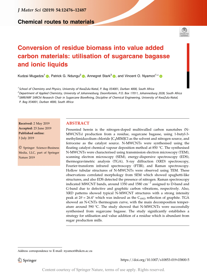 Conversion Of Residue Biomass Into Value Added Carbon