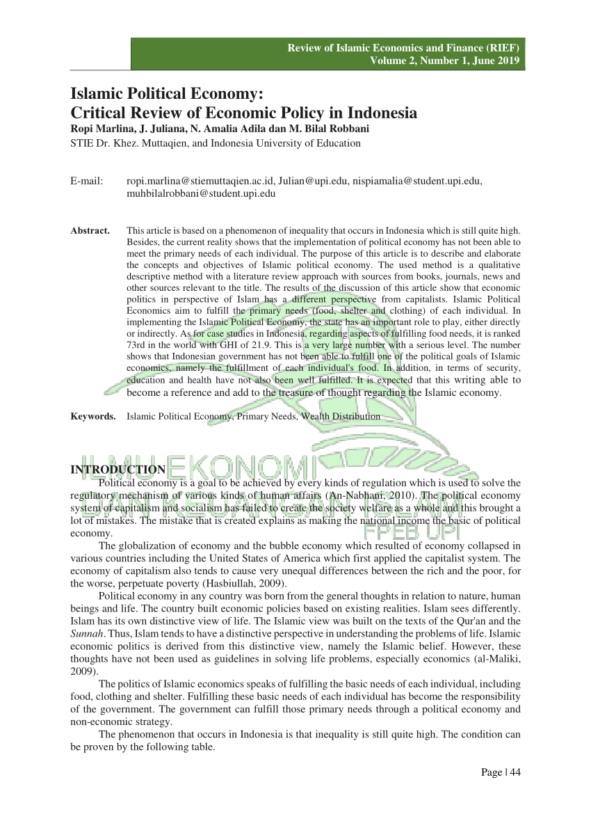 ekonomi politik deliarnov pdf