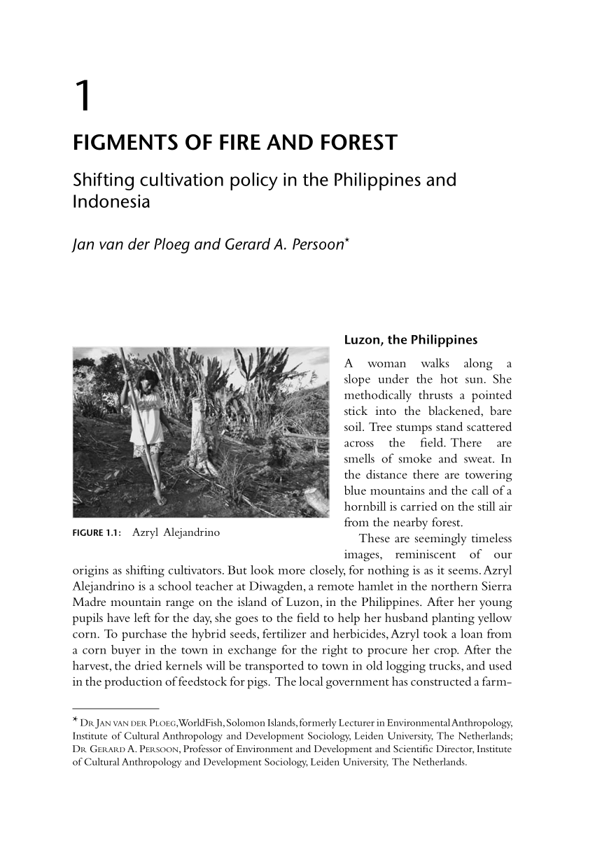 Pdf Figments Of Fire And Forest Shifting Cultivation - 