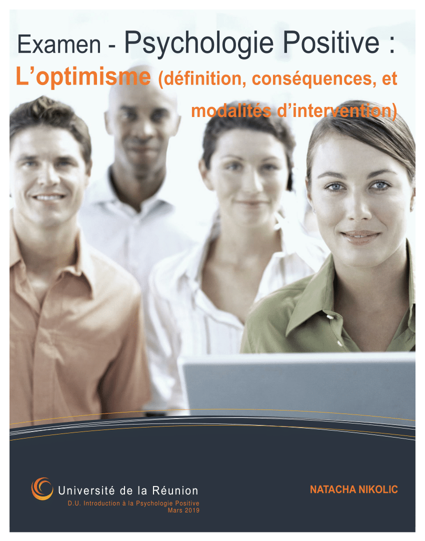 Pdf Examen 1 Psychologie Positive L Optimisme Definition Consequences Et Modalites D Intervention