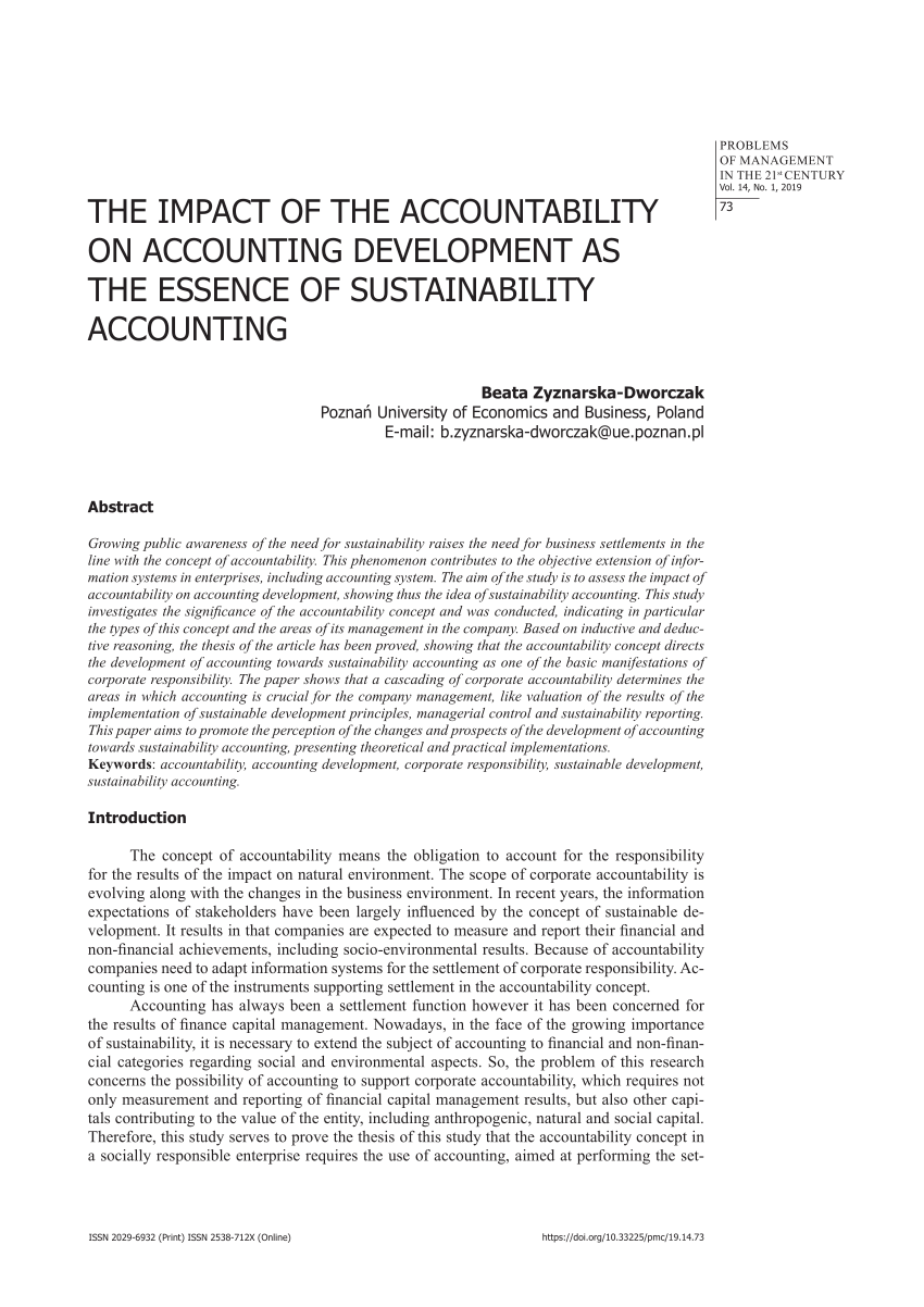 thesis about financial sustainability