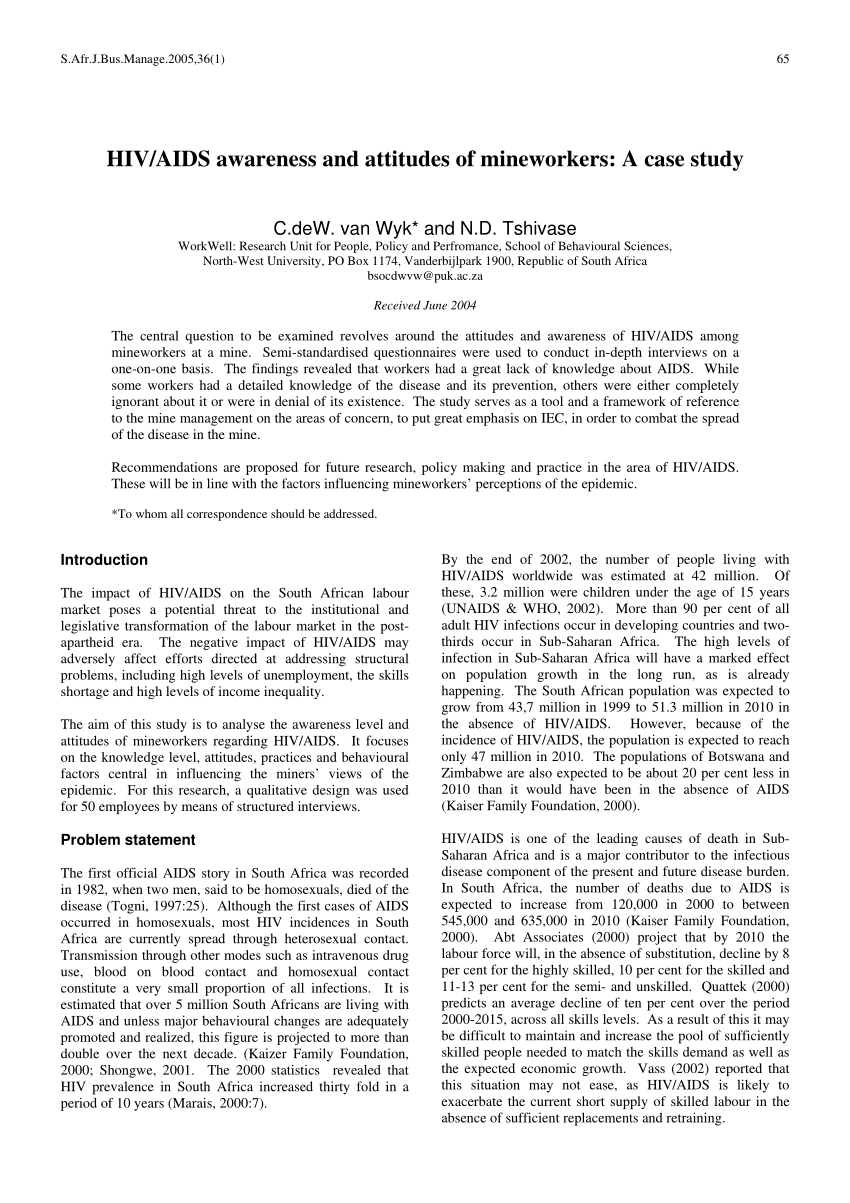 hiv on case study