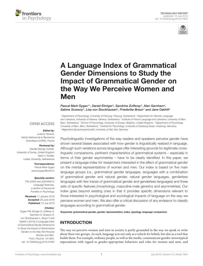 dissertation grammatical gender