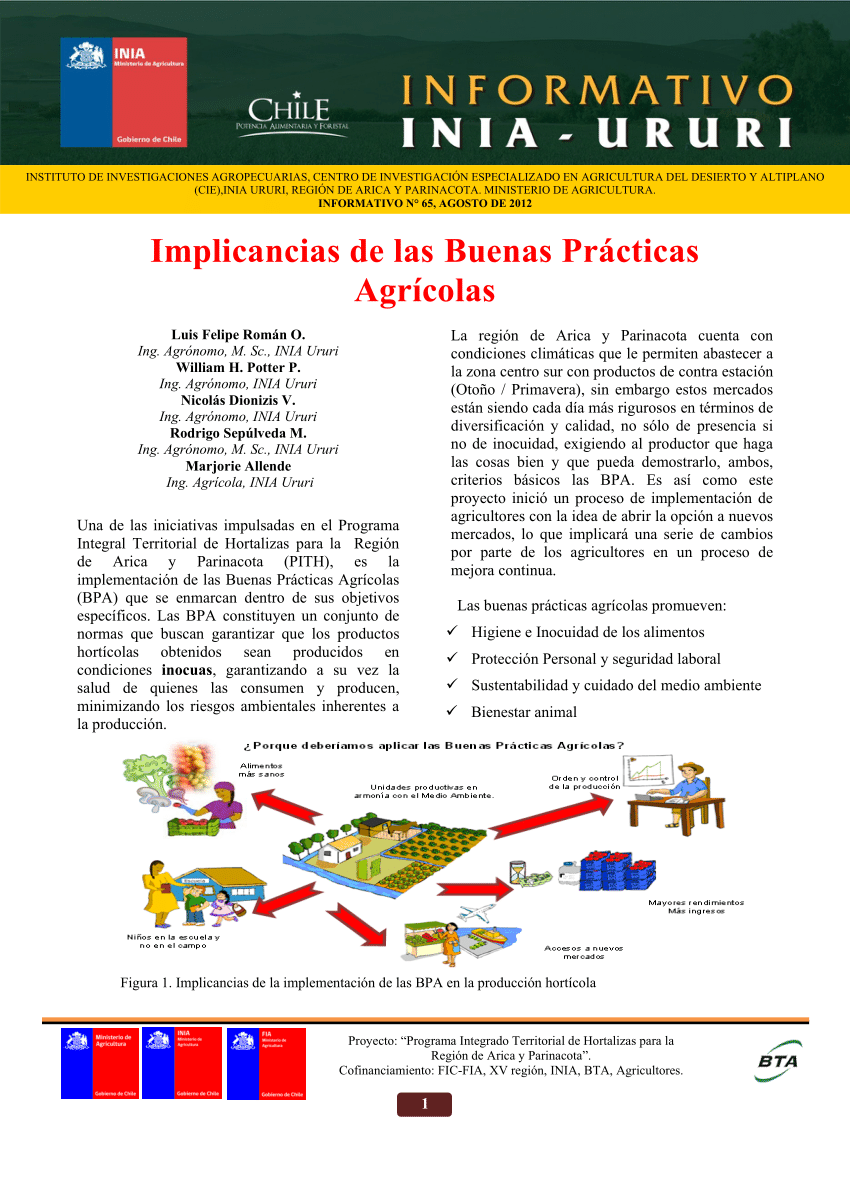 Pdf Implicancias De Las Buenas Prácticas Agrícolas 2836
