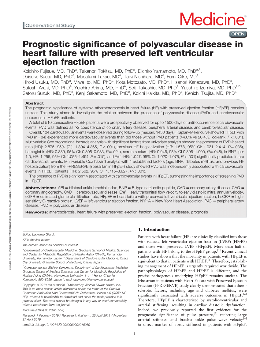 (PDF) Prognostic significance of polyvascular disease in heart failure ...