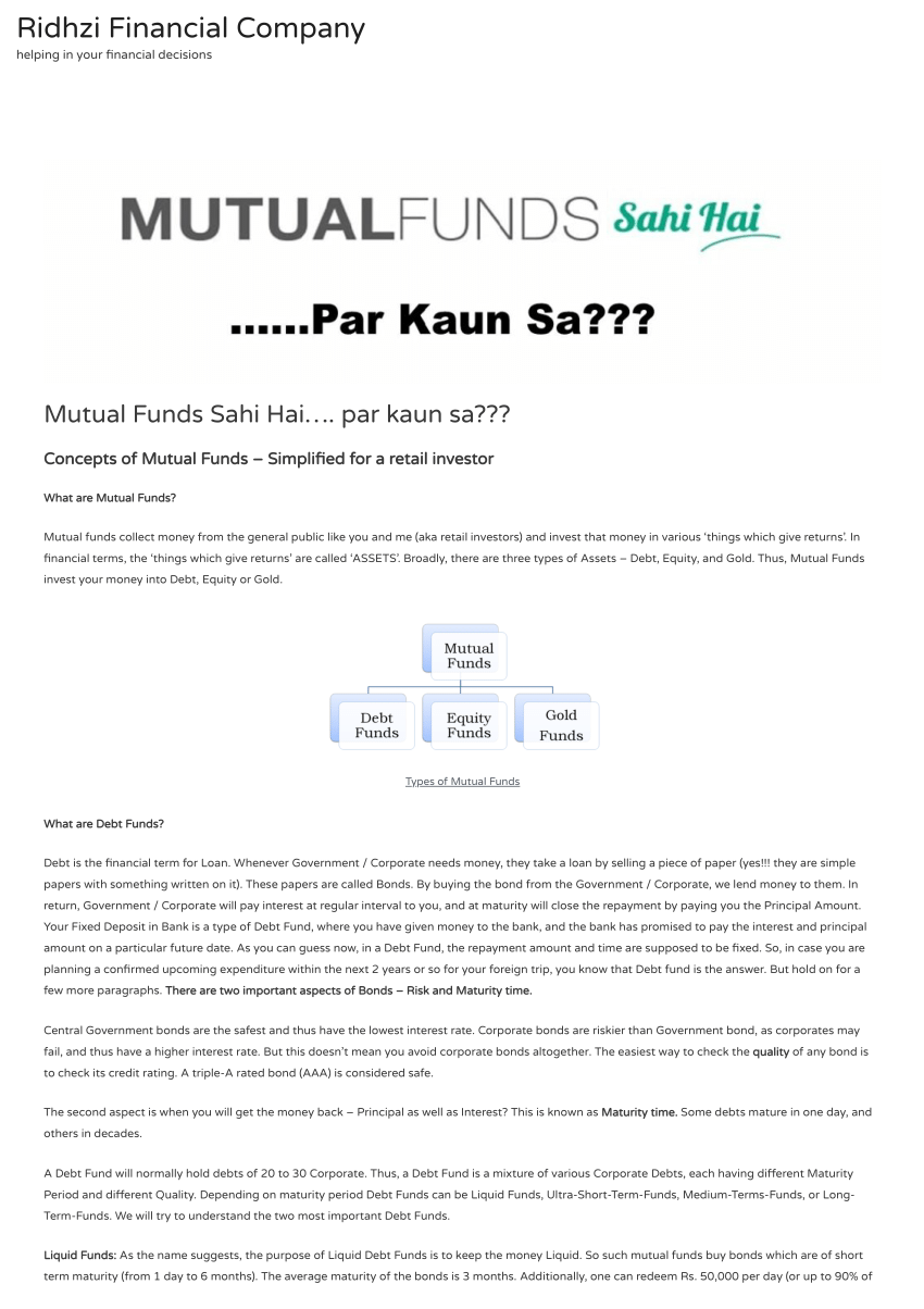 AMFI - Long term planning ke liye Mutual Funds Sahi Hai Ad - Advert Gallery