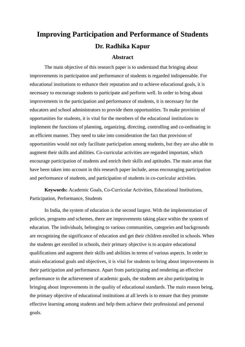 essay about improving