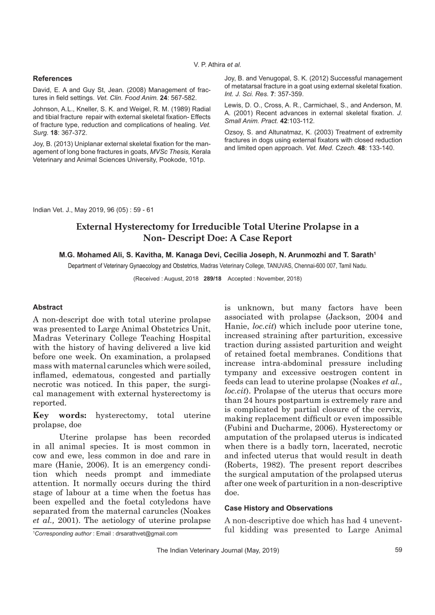 Insides on the Outside: Management of Prolapses - Large Animal