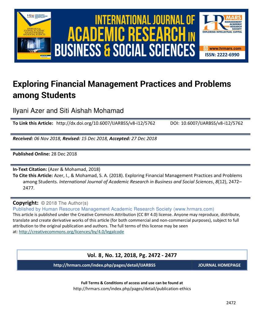 financial management article review pdf