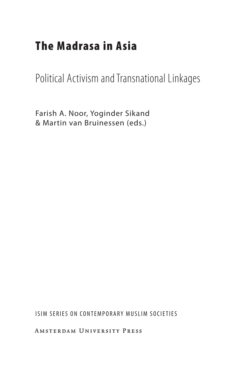 Pdf 8 Traditionalist And Islamist Pesantrens In Contemporary Indonesia