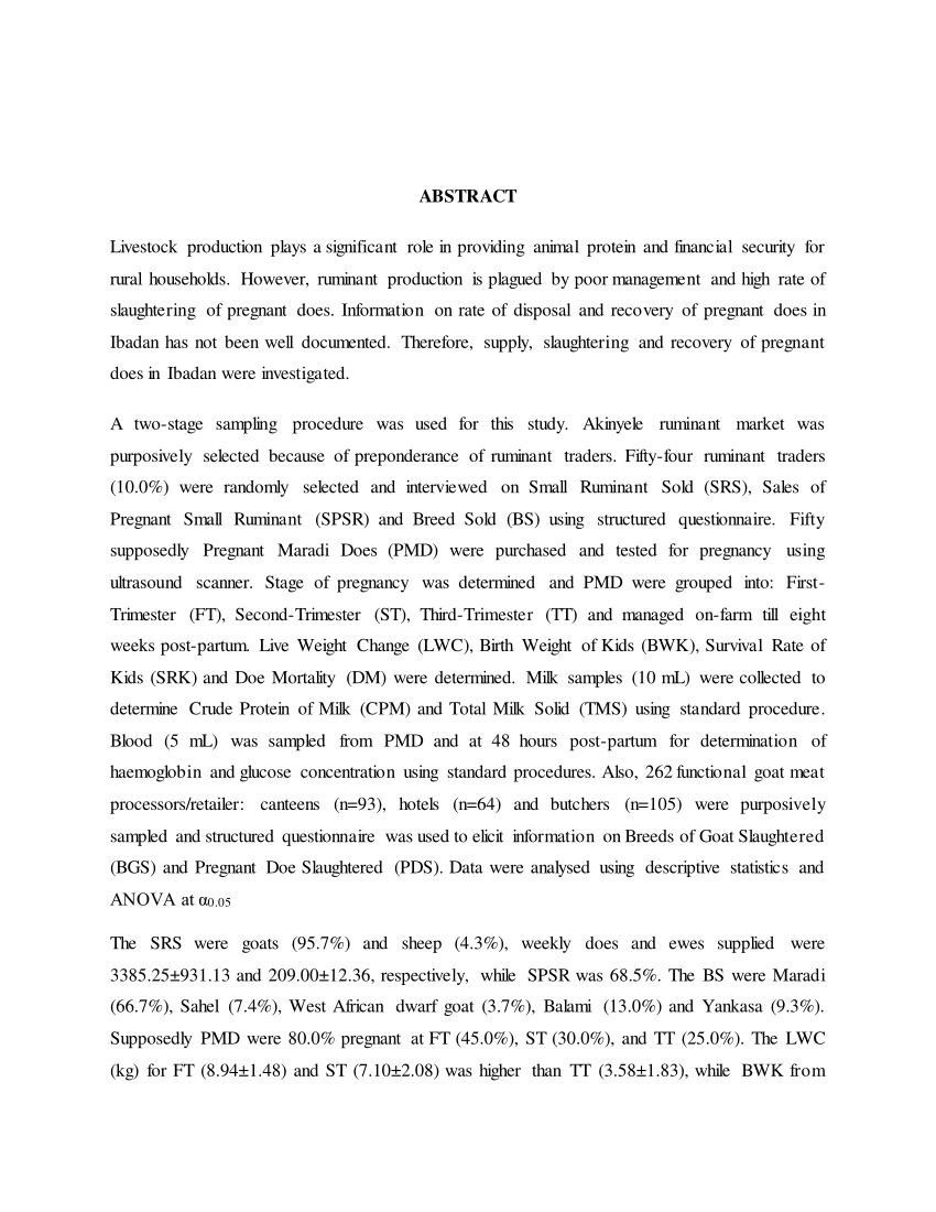 write dissertation abstract