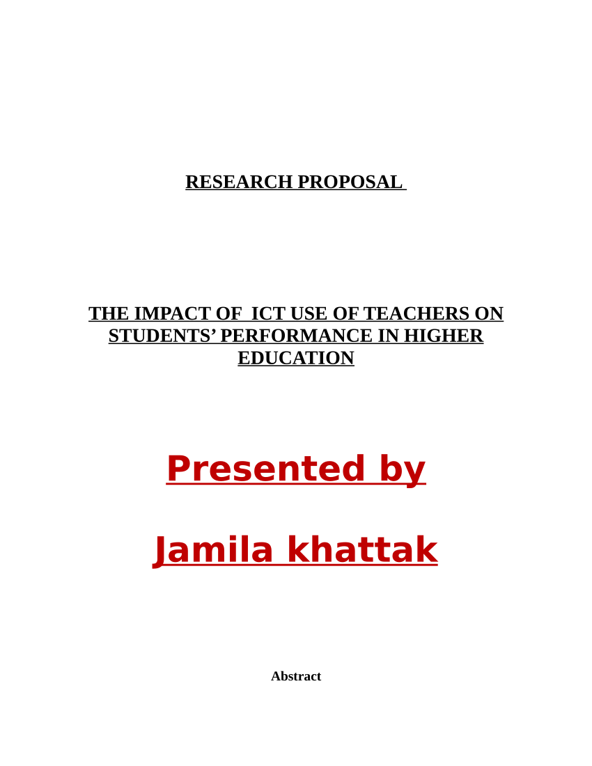 research title for education