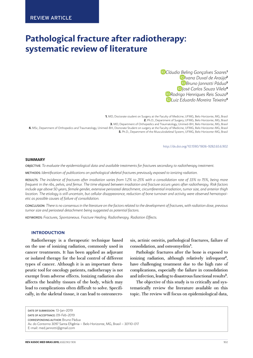 literature review of radiotherapy