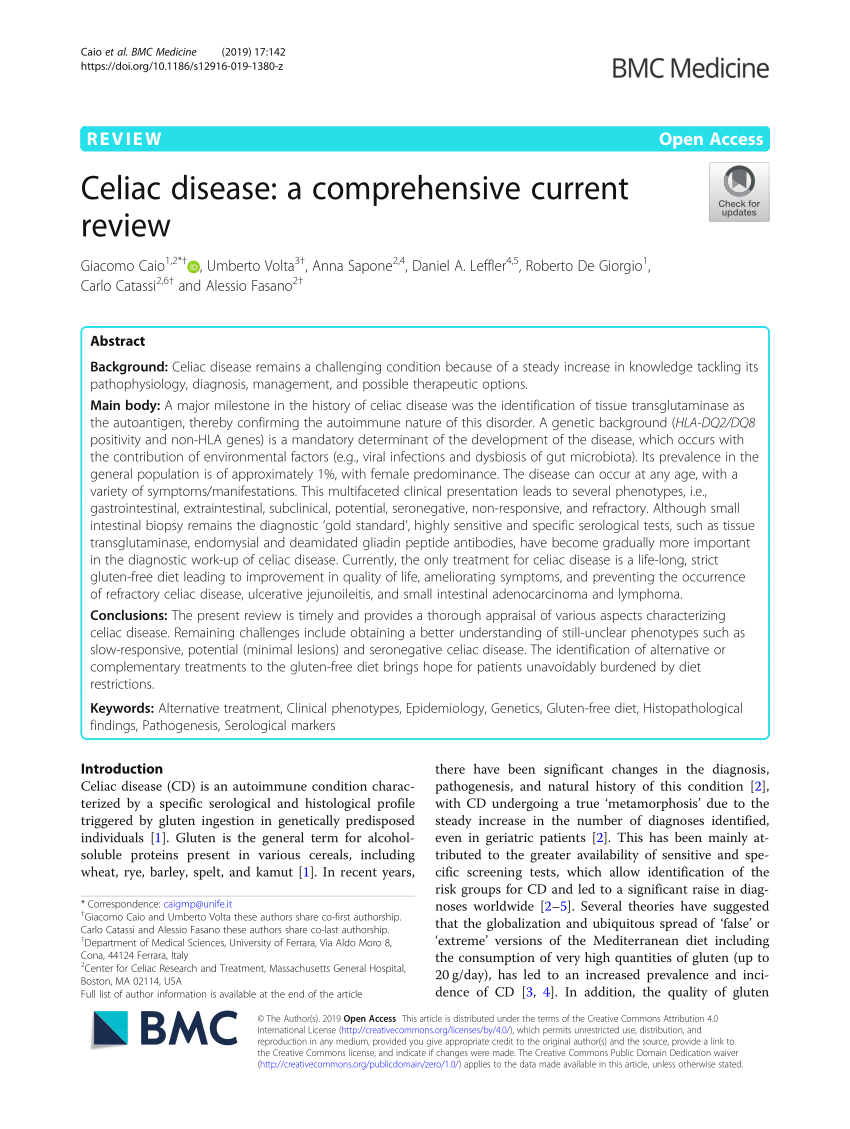 research papers on coeliac disease