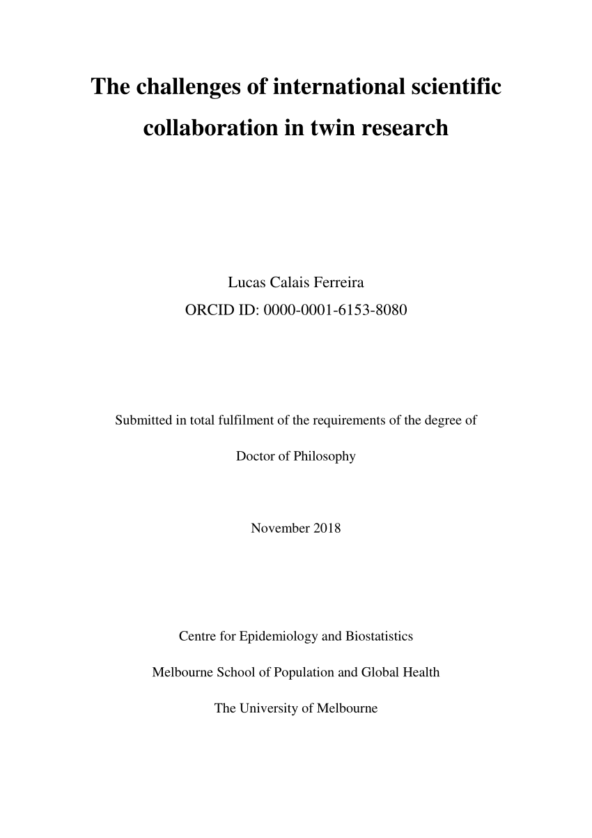 Phd thesis in international business