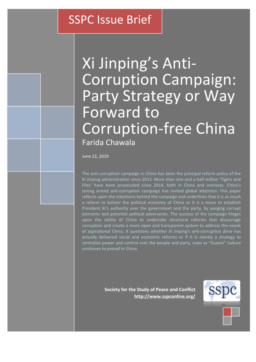 Pdf Ib China Anti Corruption Campaign 1