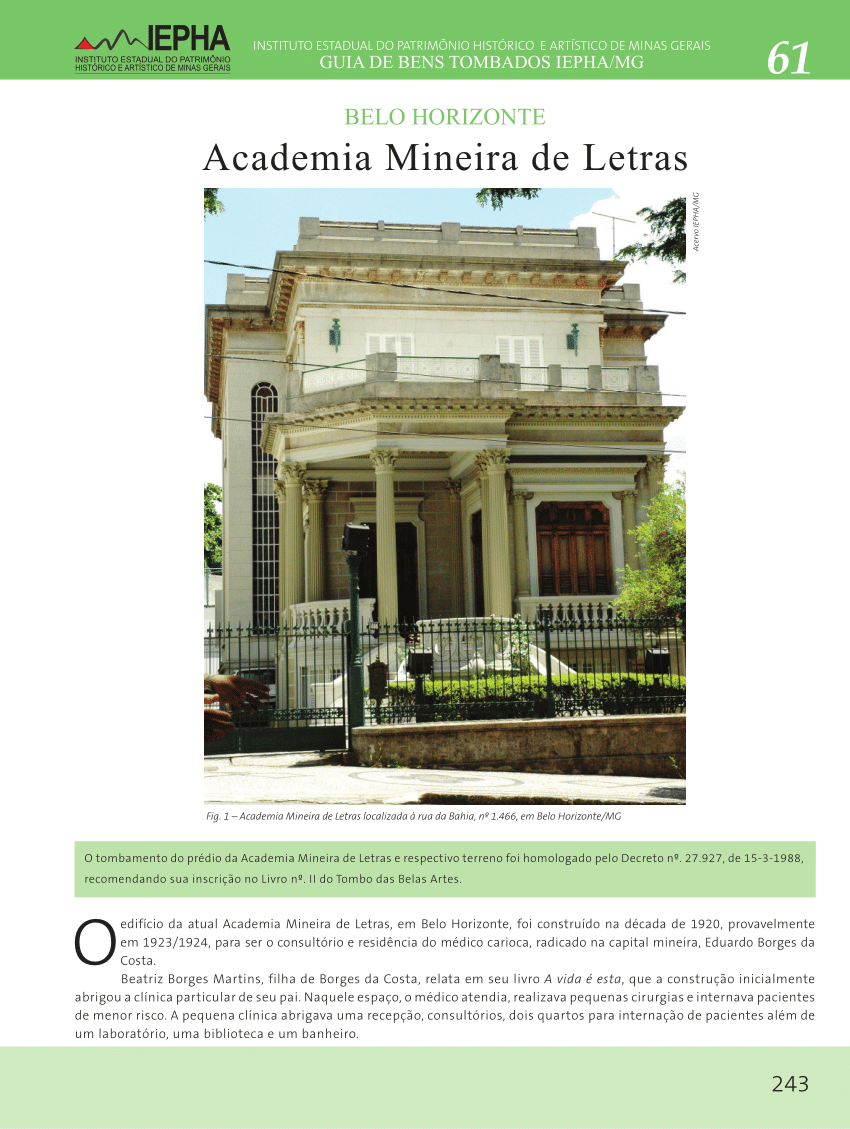 Revista da Academia Mineira de Letras