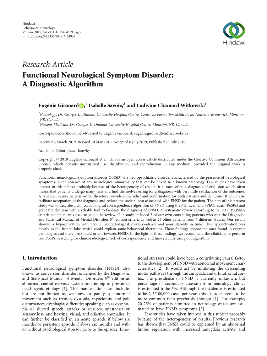 neurological disease research paper