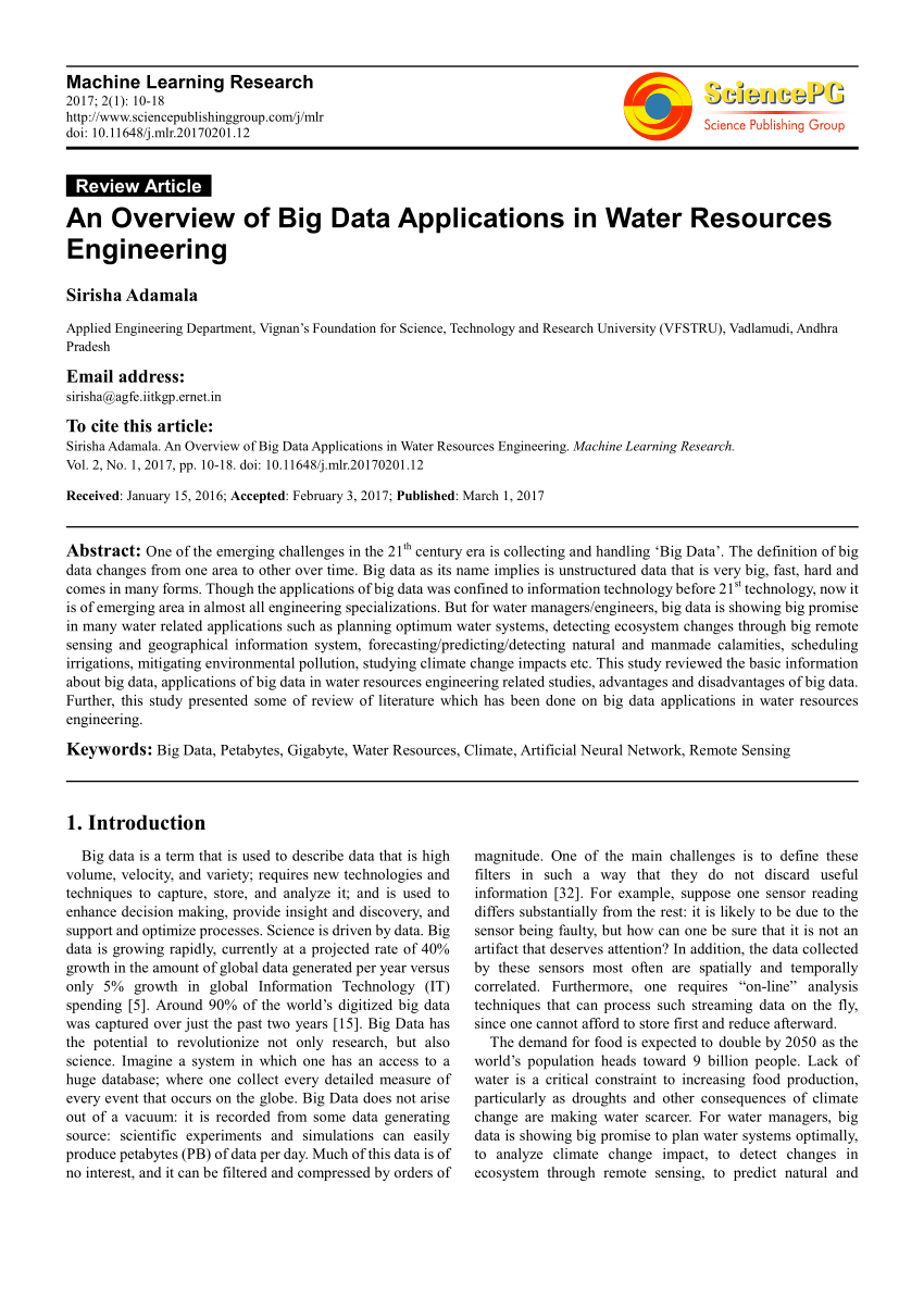 research papers on big data applications